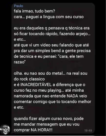 Print de depoimento 7