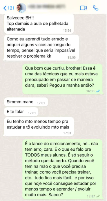 Print de depoimento 8